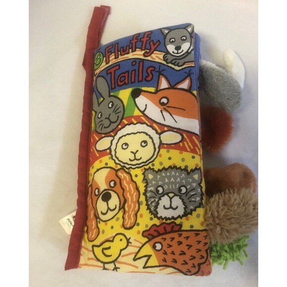 Jellycat Fluffy Tails Soft Book - Picture 1 of 4